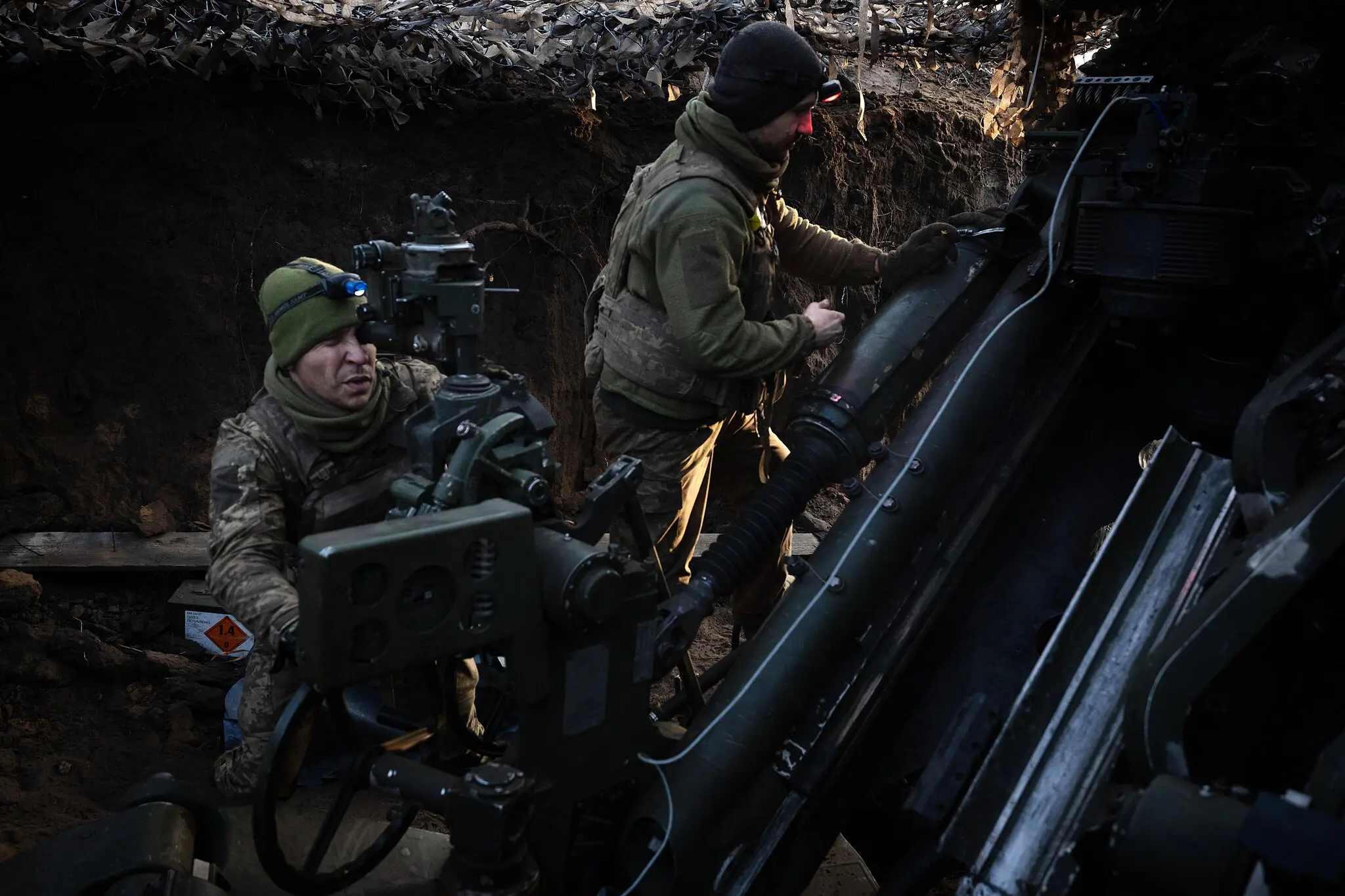 Українські військові минулого тижня на передовій